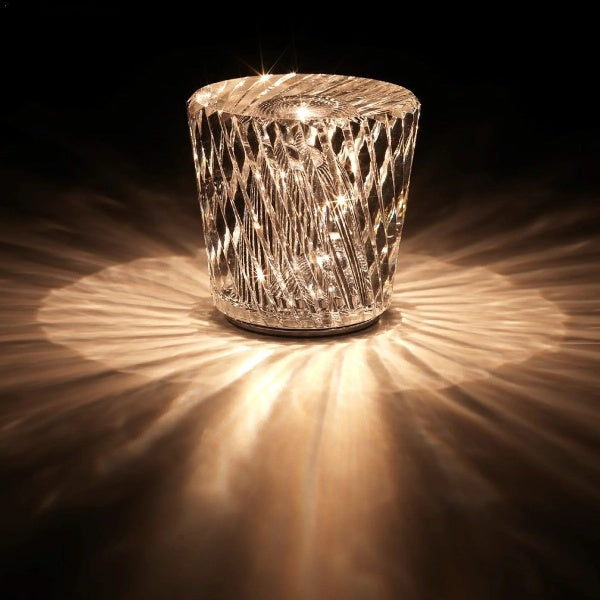 Diamond Glow LED Crystal Lamp