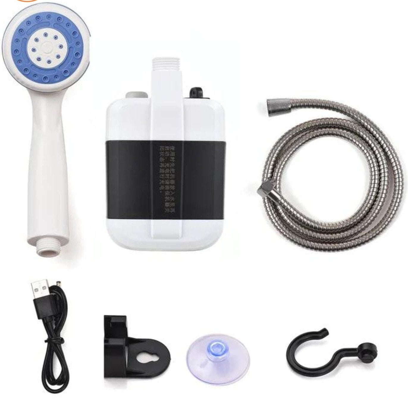 Aquacharge portable electric shower