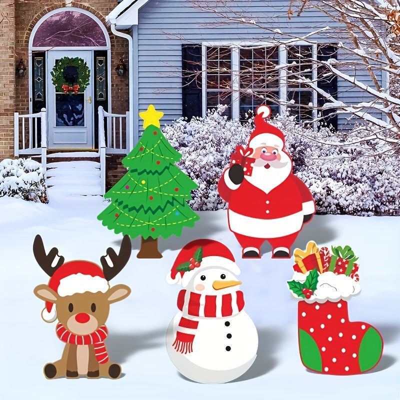 HolidayGlow - Christmas Outdoor Decorations 5 Piece Set