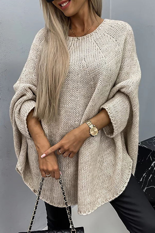 Lauren - Loose knit sweater with round neck