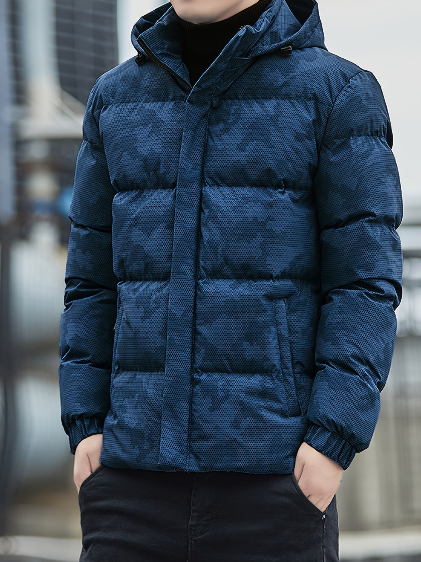 Nick | Hooded Puffer Jacket with Pockets