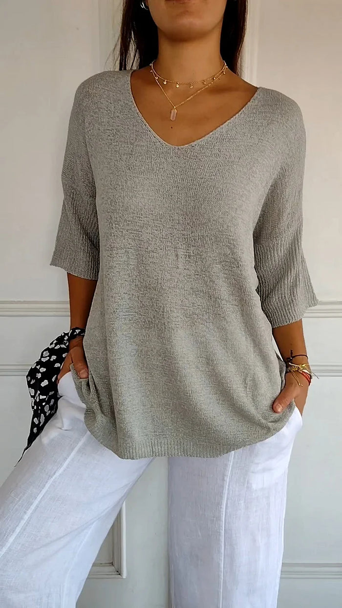 Camilla | Stylish V-neck top for effortless comfort