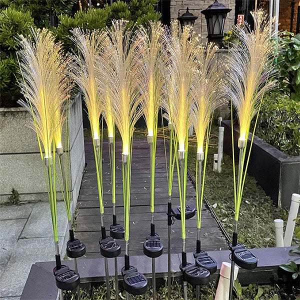 Solar Reeds Elegant Garden Lamp