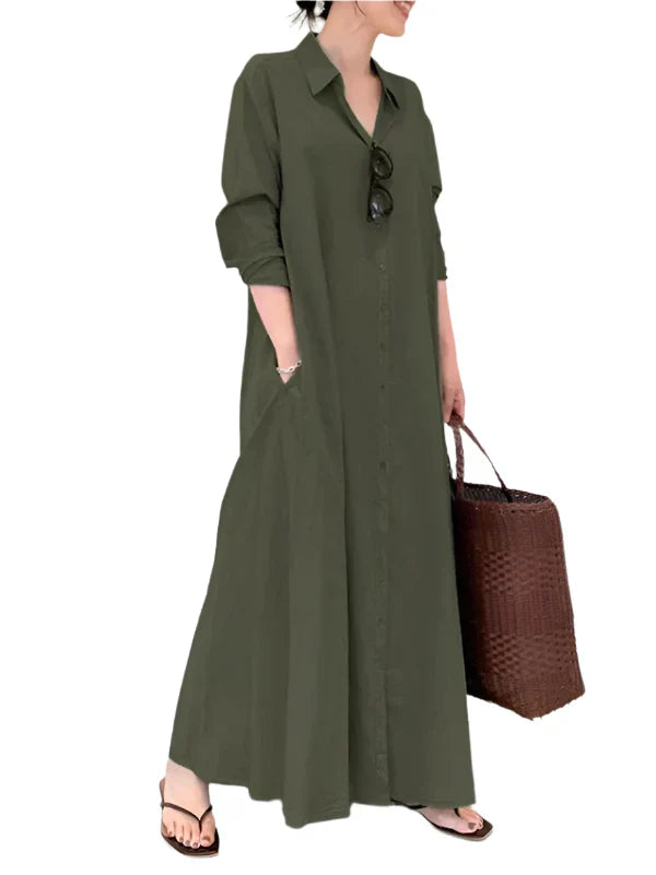 Livia Maxi Dress for Women – Elegant Long Dress with A-Line Silhouette