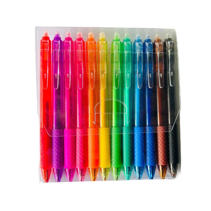 Multicolored, erasable gel pens (12 pcs.)