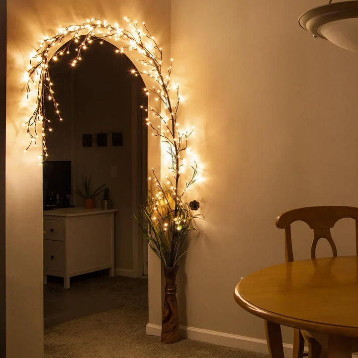 TwilightTwigs - Unique and Flexible Pistol Head-Shaped Light Garland