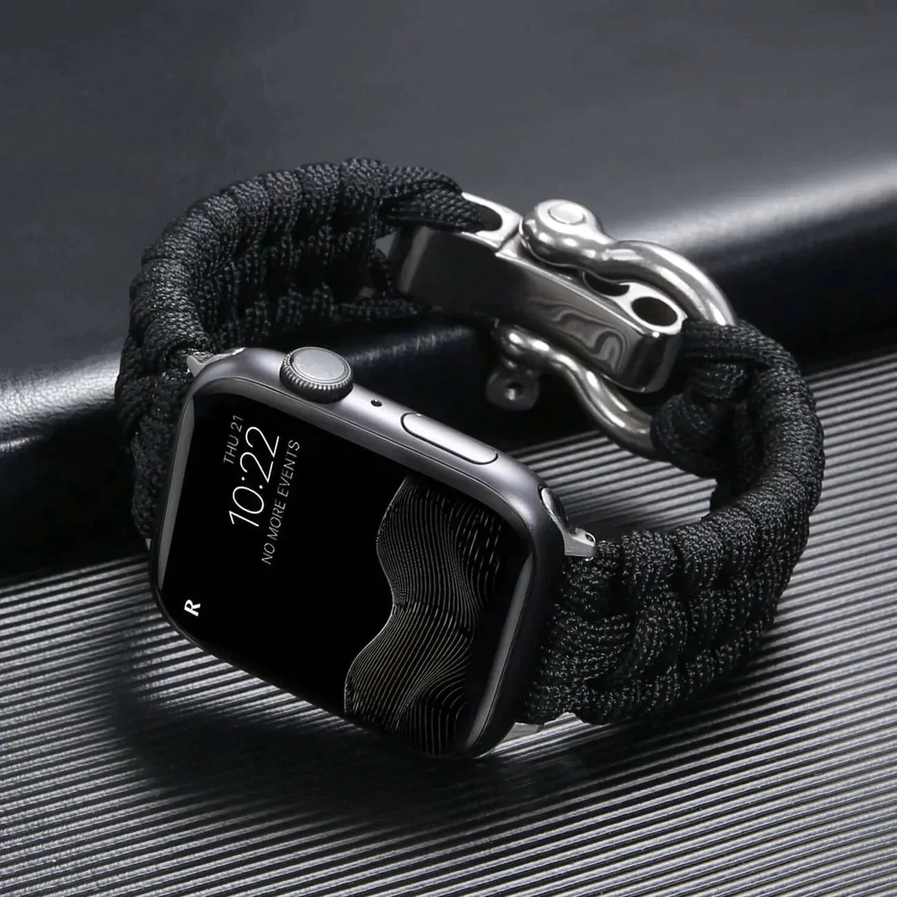 FlexiWrist Paracord Strap for Apple Watch – Rugged & Adjustable Band