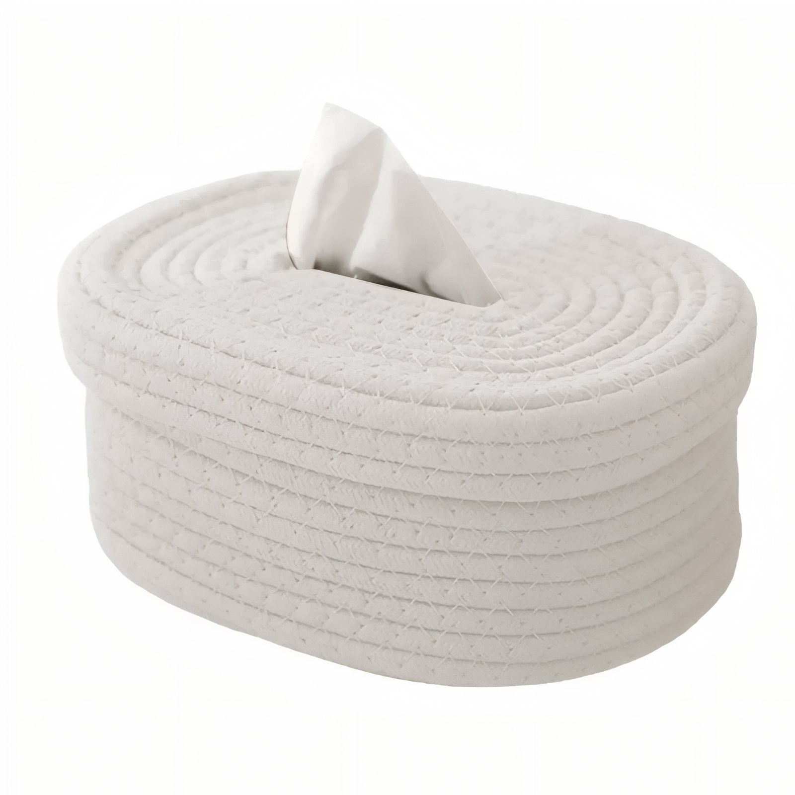 TissuElegance - Oval Cushion Cover Made of Tissue with Stylish Design