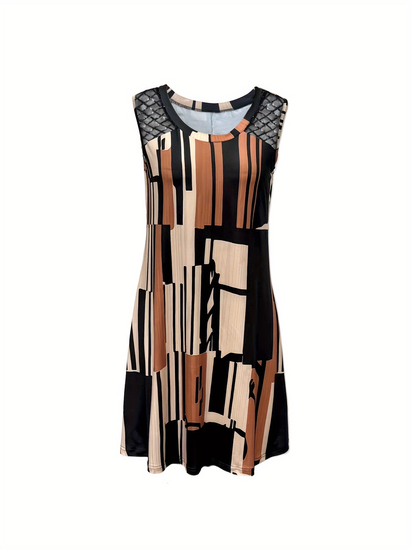 Casual Geometric Print Lace Women's Dress