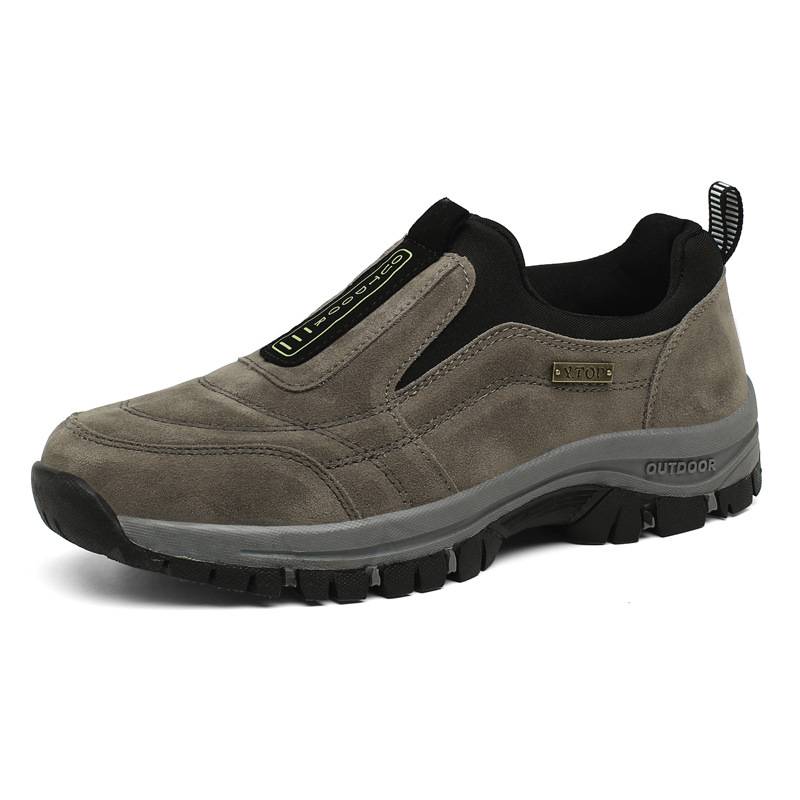 Men's outdoor lightweight non-slip walking shoes - slip-on hiking shoes