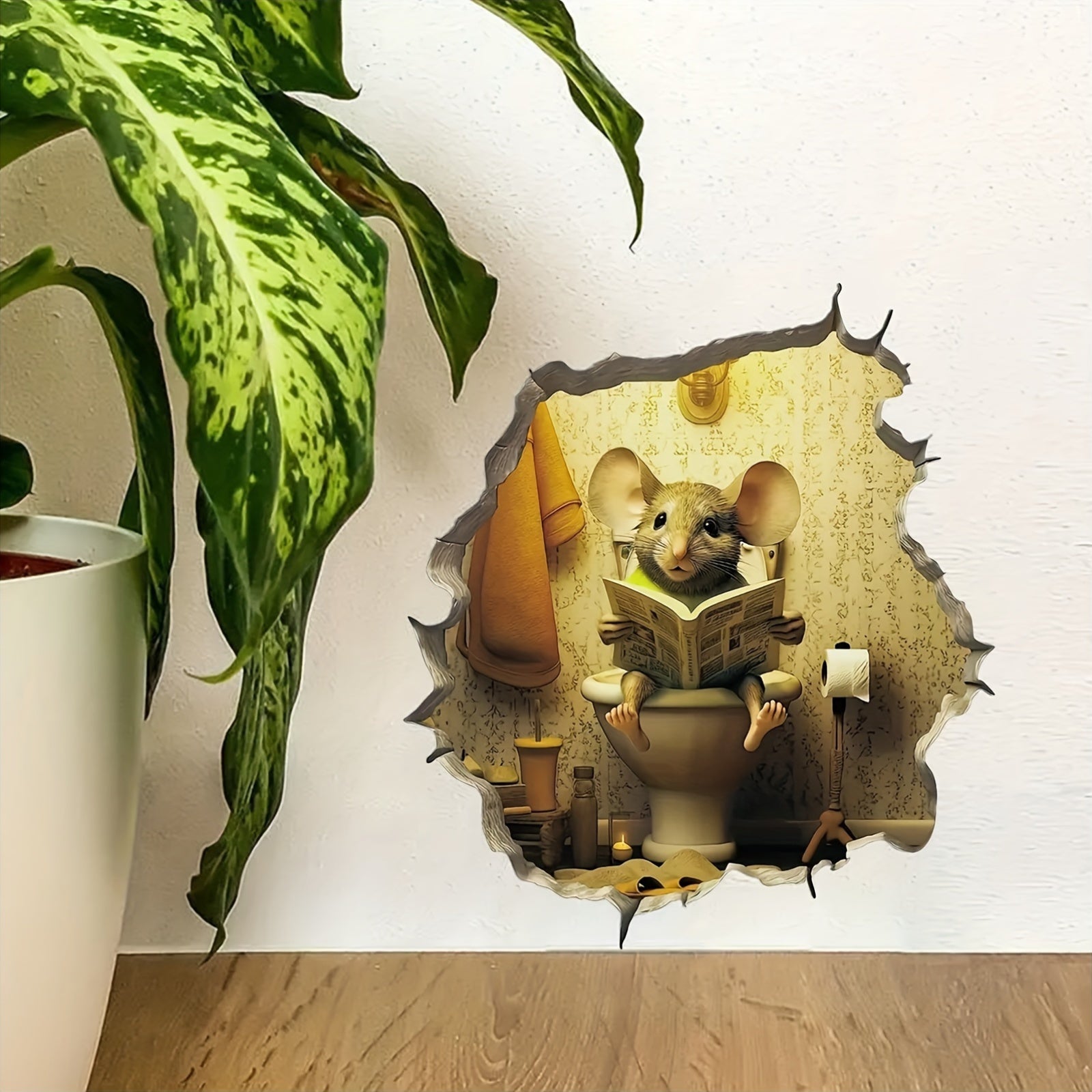 3D Mouse Wall Sticker