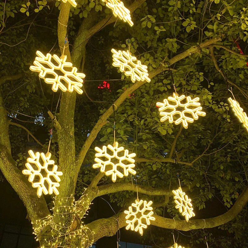FrostLume Snowflake LED String Lights
