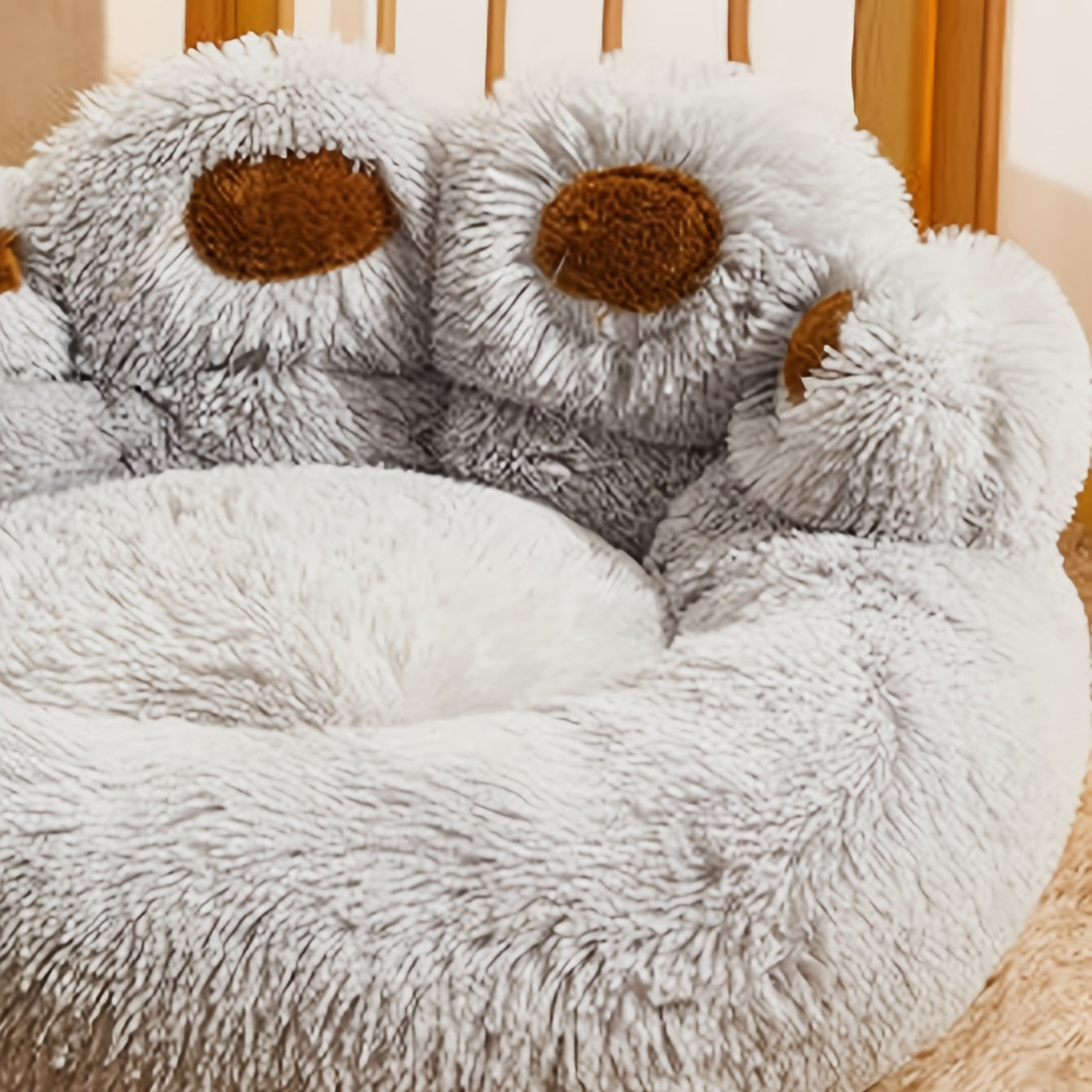 Ultimate Comfort Paw-Shaped Pet Bed