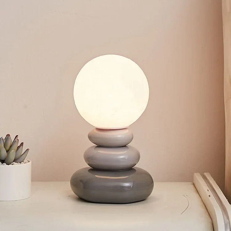 Creative Sphere Stone Table Lamp