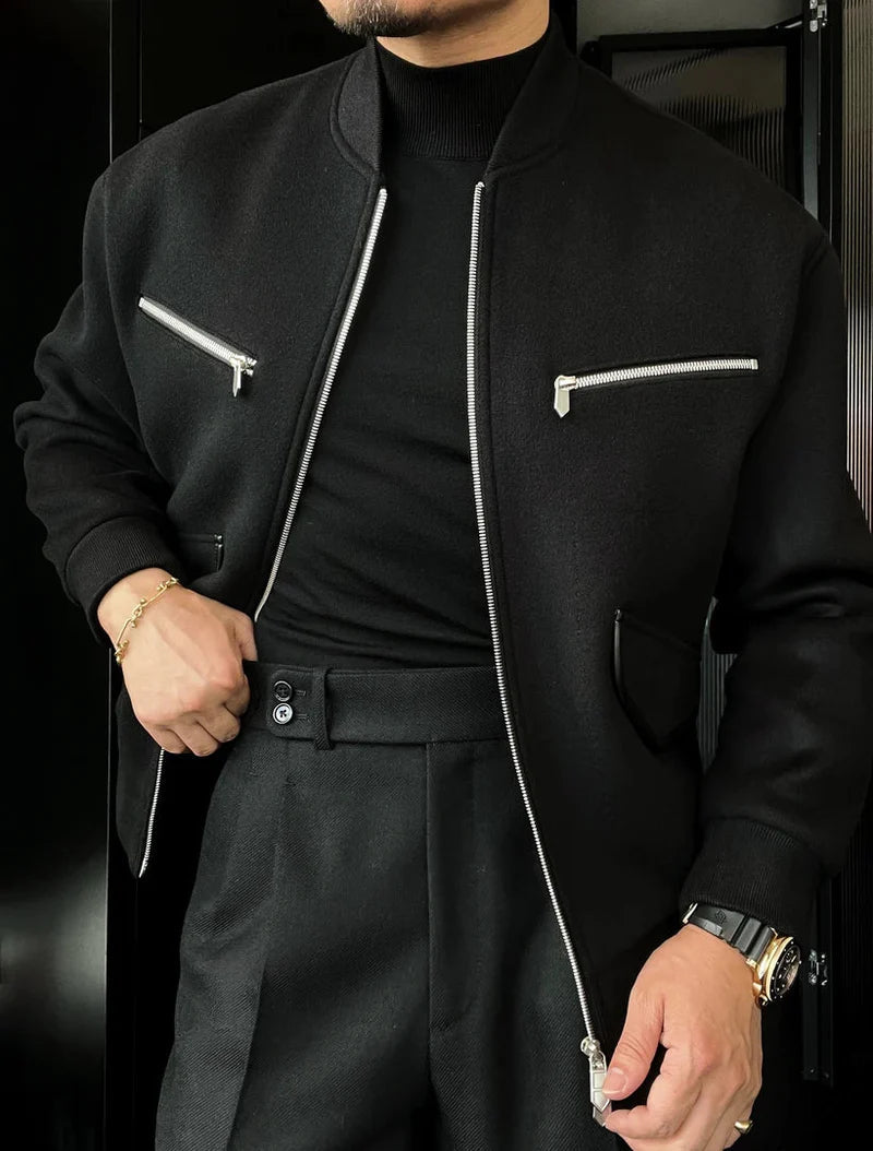 Ashton Casual Long-Sleeve Zipper Jacket