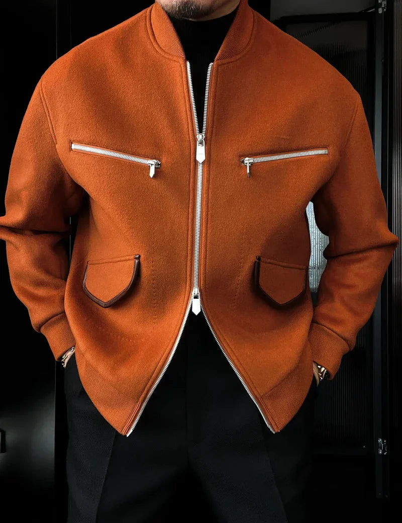 Ashton Casual Long-Sleeve Zipper Jacket