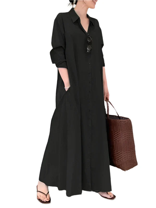 Livia Maxi Dress for Women – Elegant Long Dress with A-Line Silhouette
