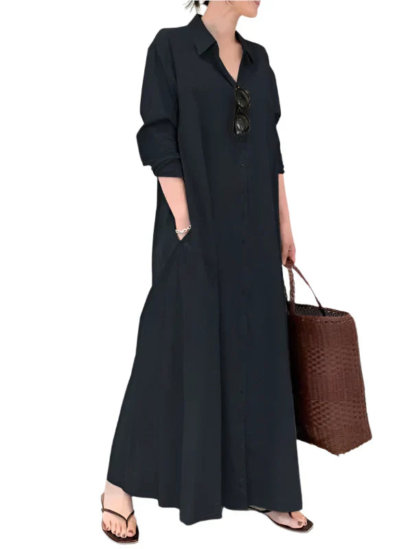 Livia Maxi Dress for Women – Elegant Long Dress with A-Line Silhouette
