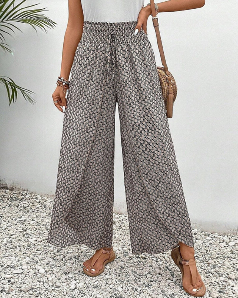 Saphire | Women's Trousers with Geometric print