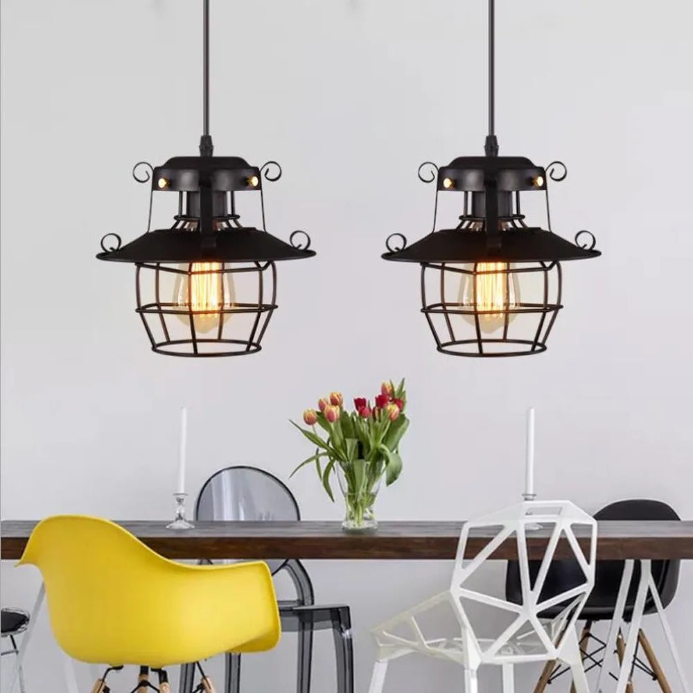 VintageGlow - Nostalgic Industrial Pendant Light