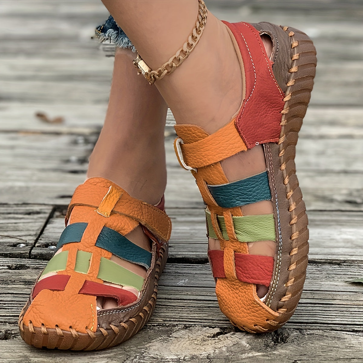 Ivy colorful sport flat Sandals