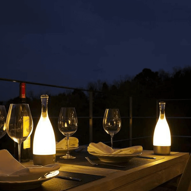 LuminaBottle - Touch Control Bottle-shaped Tablelamp with USB charger