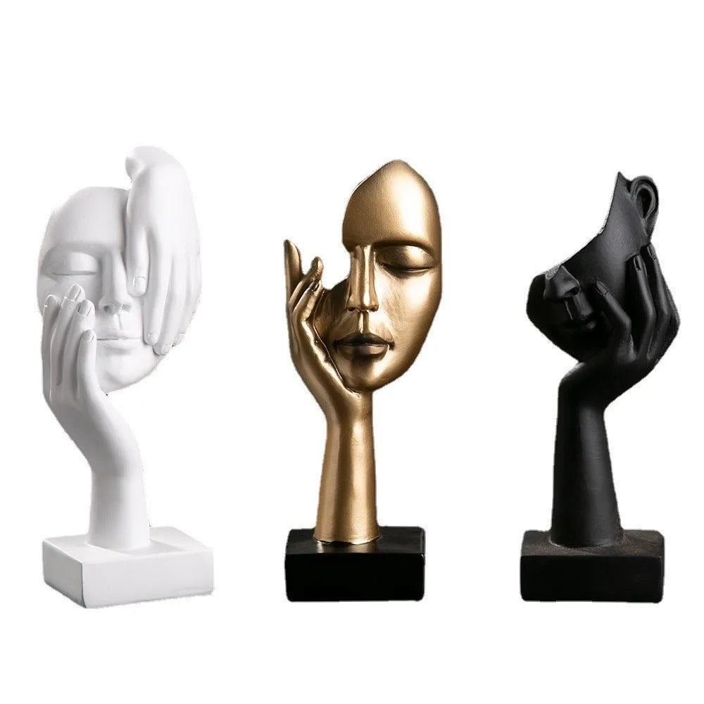 NordicMuse Abstract Face Sculpture