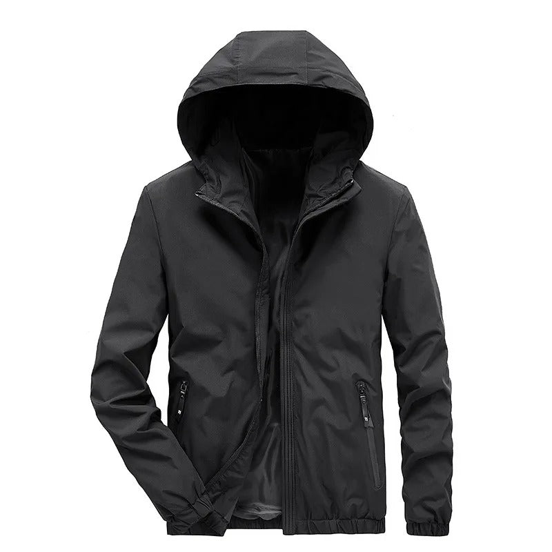 Mads - Long Sleeve Jacket with Hood and Zipper