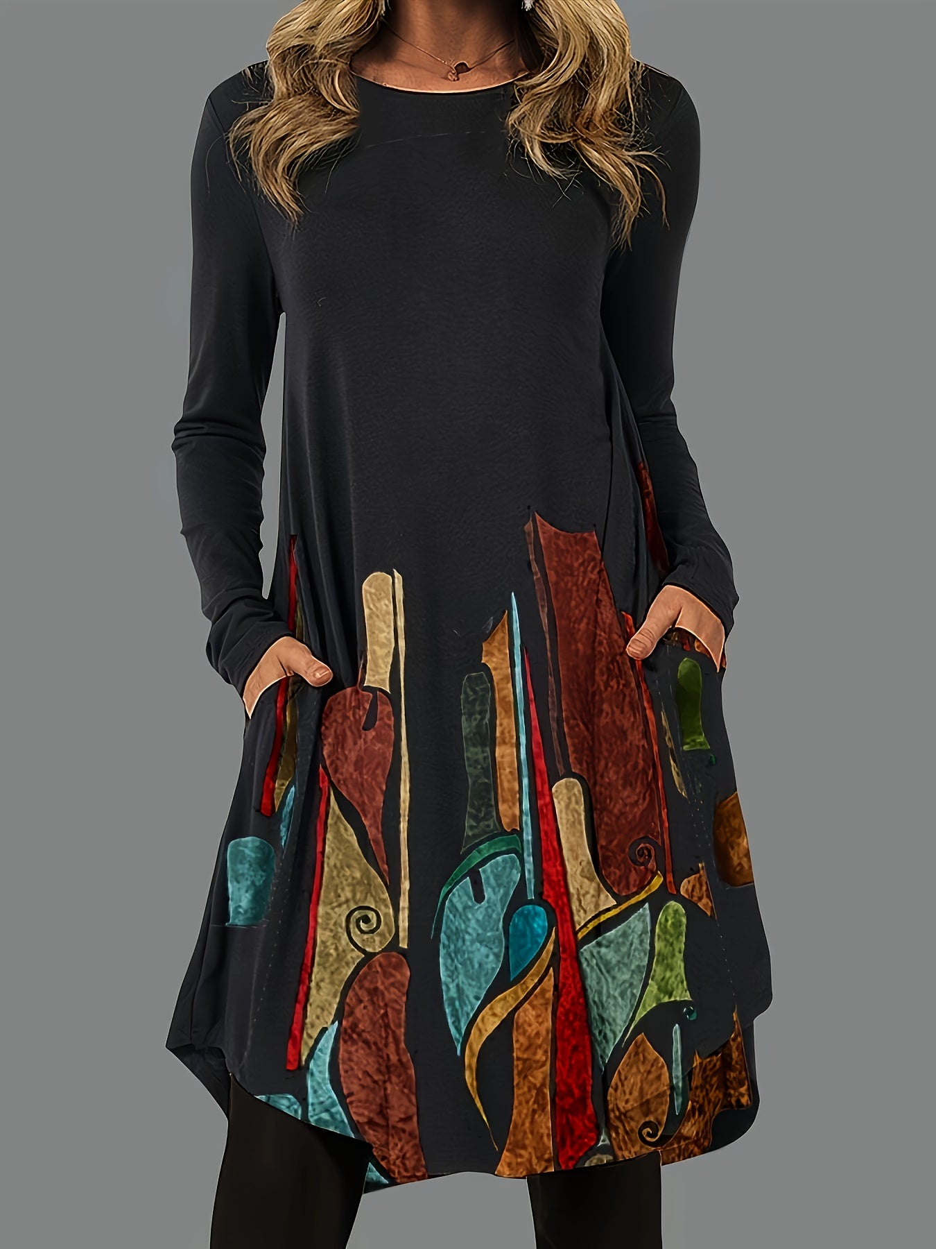 Casual Women’s Bohemian Print Dress