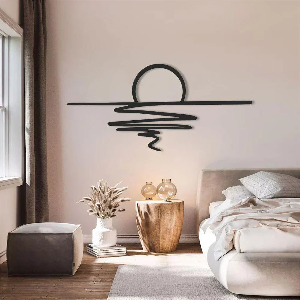 SereneSwirl - Modern Minimalist Wall Art for Stylish Spaces