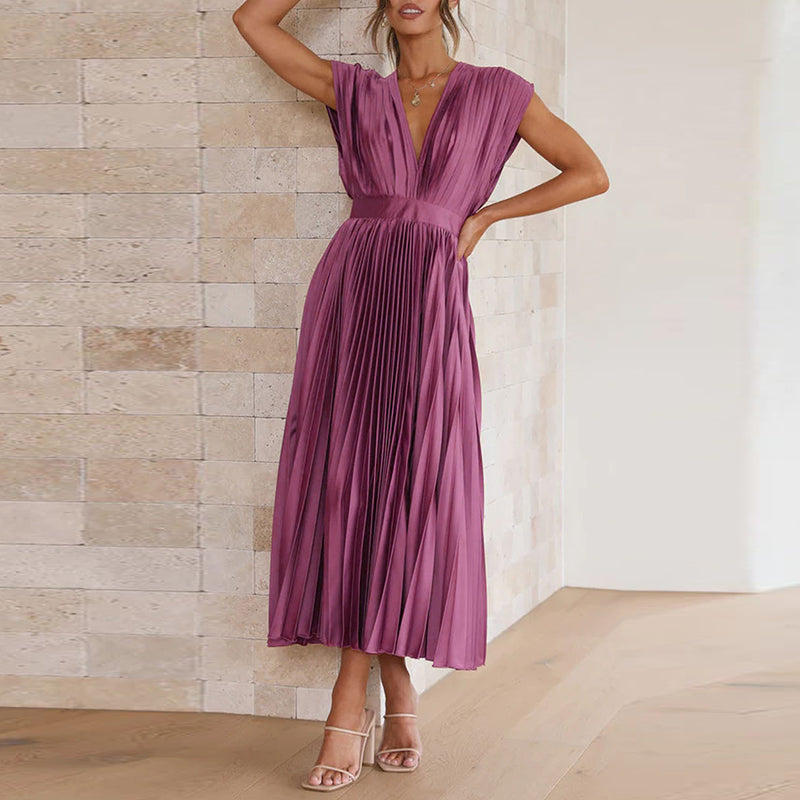Casimir | Ladies Elegant Sleeveless V-neck dress