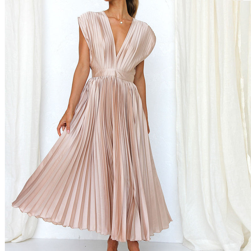 Casimir | Ladies Elegant Sleeveless V-neck dress