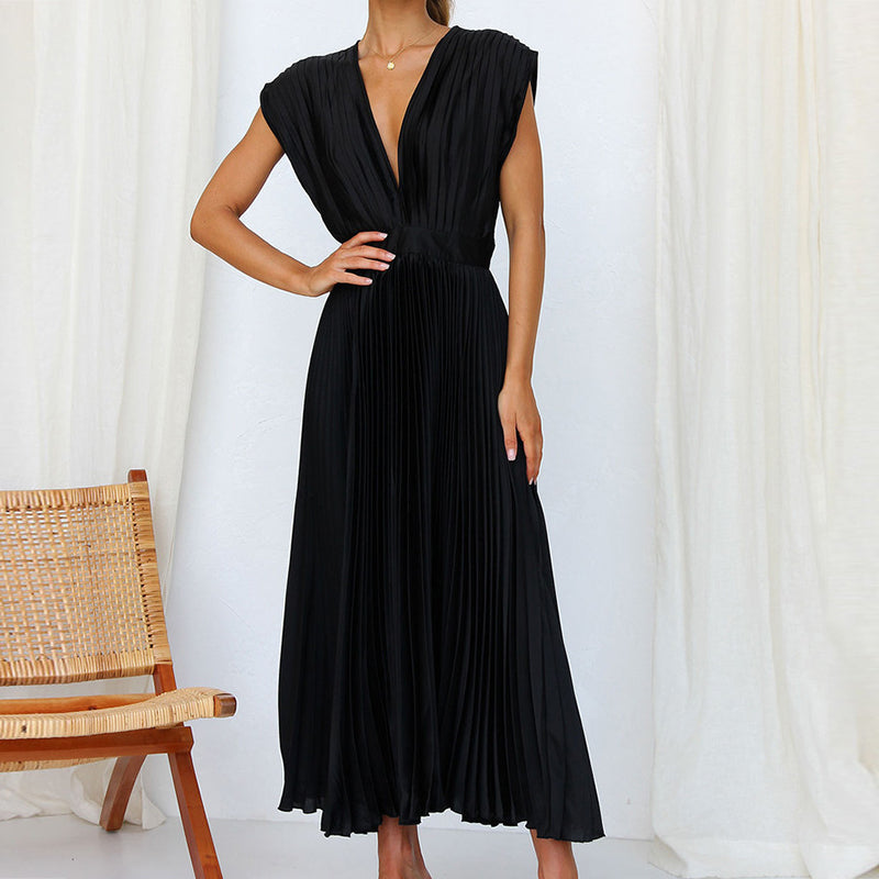 Casimir | Ladies Elegant Sleeveless V-neck dress
