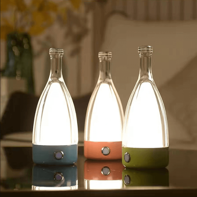 LuminaBottle - Touch Control Bottle-shaped Tablelamp with USB charger