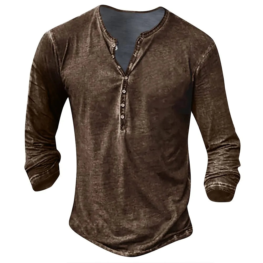 Henry classic sweater with button for men