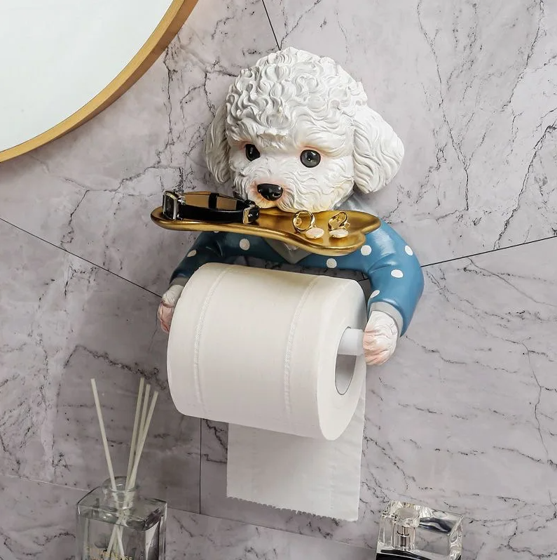 Funny Dog Toilet Paper Holder