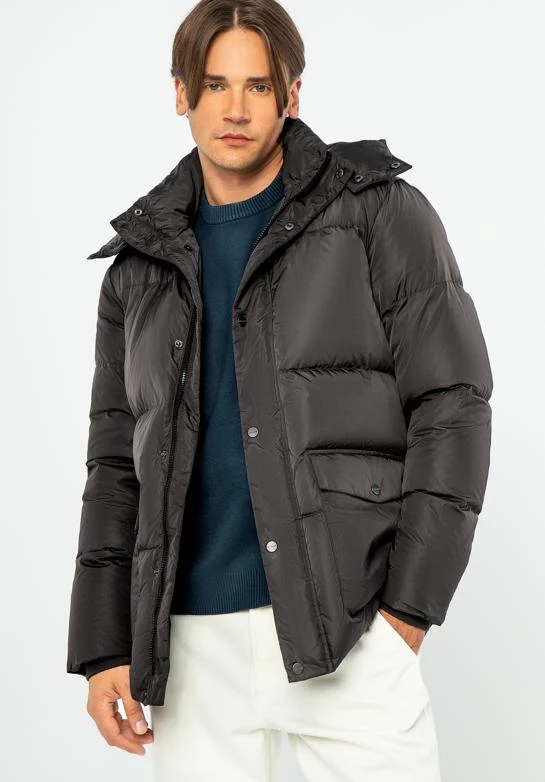 Josiah Quilted Down Jacket with Hood