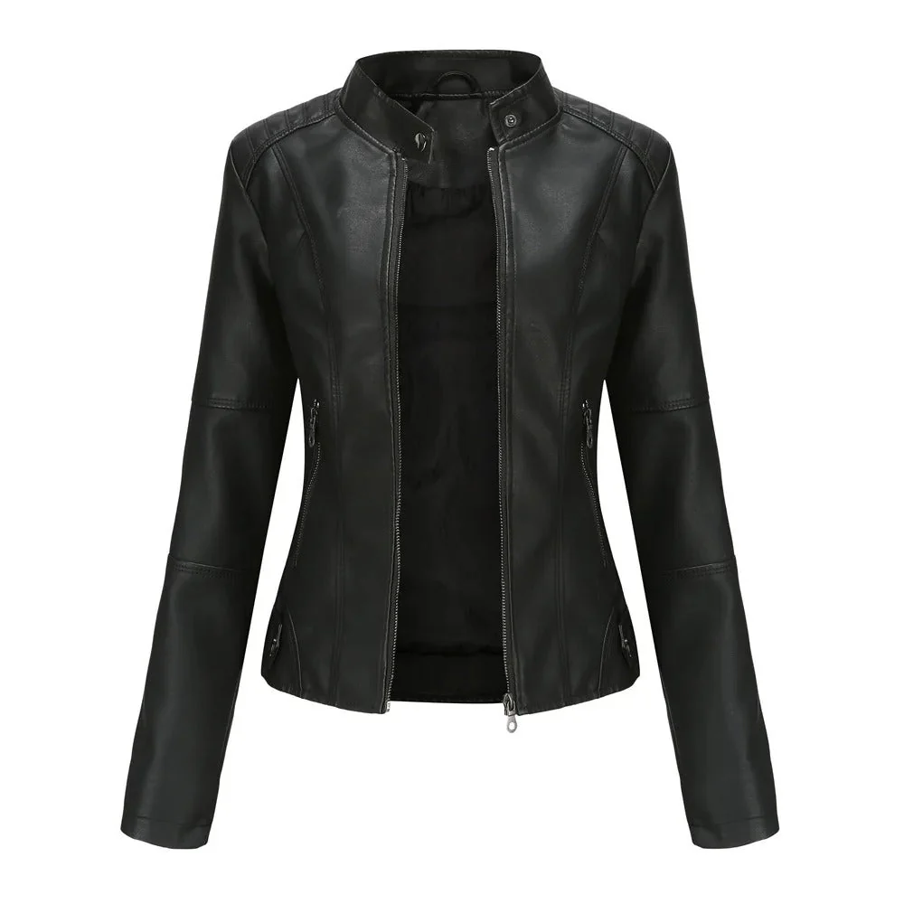 Hera Slim Lady Faux Leather Jacket