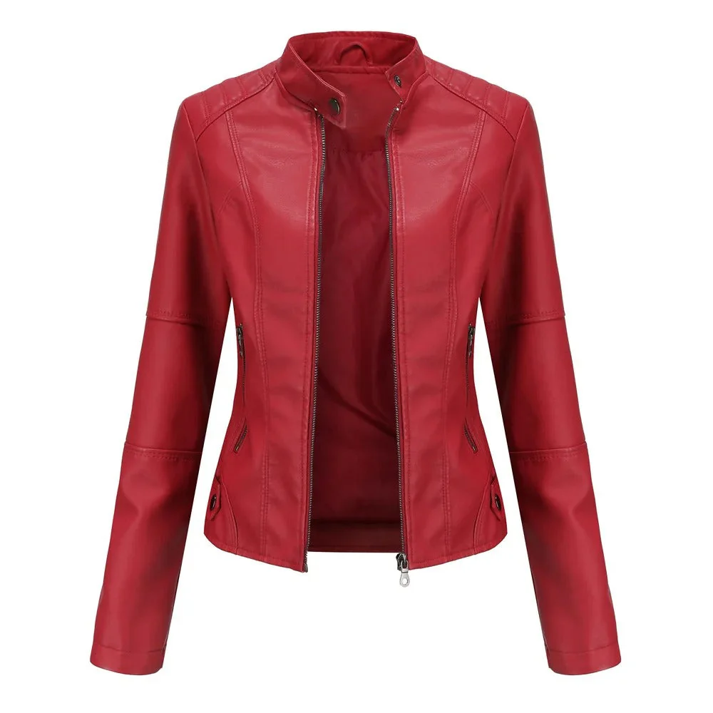 Hera Slim Lady Faux Leather Jacket