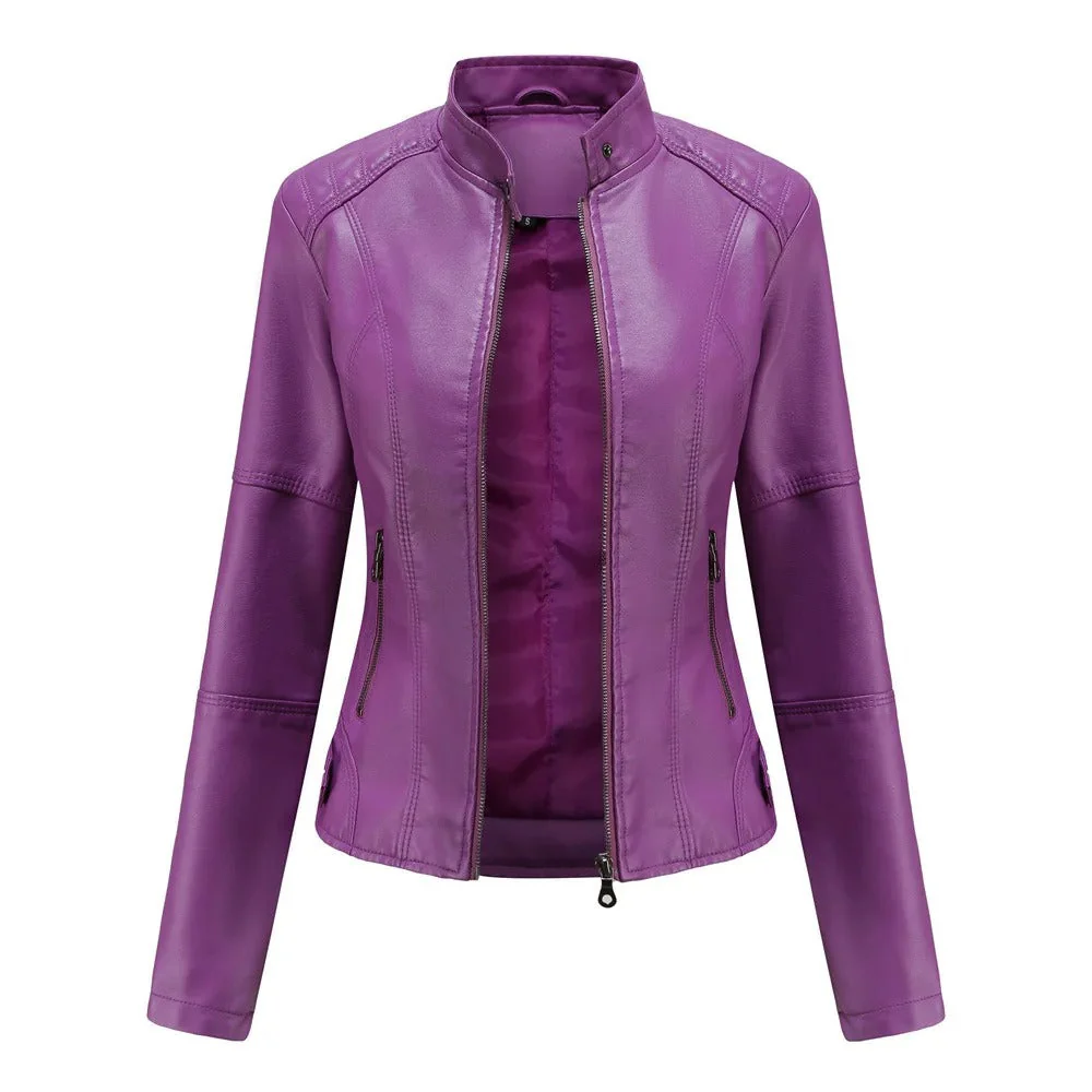 Hera Slim Lady Faux Leather Jacket