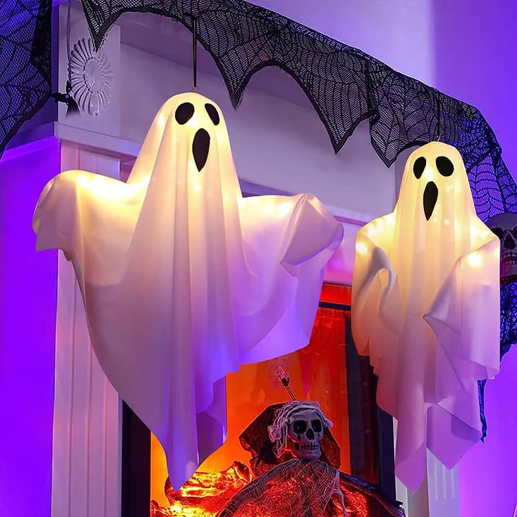 Glowing Halloween Ghost Chandelier – 1+1 Free