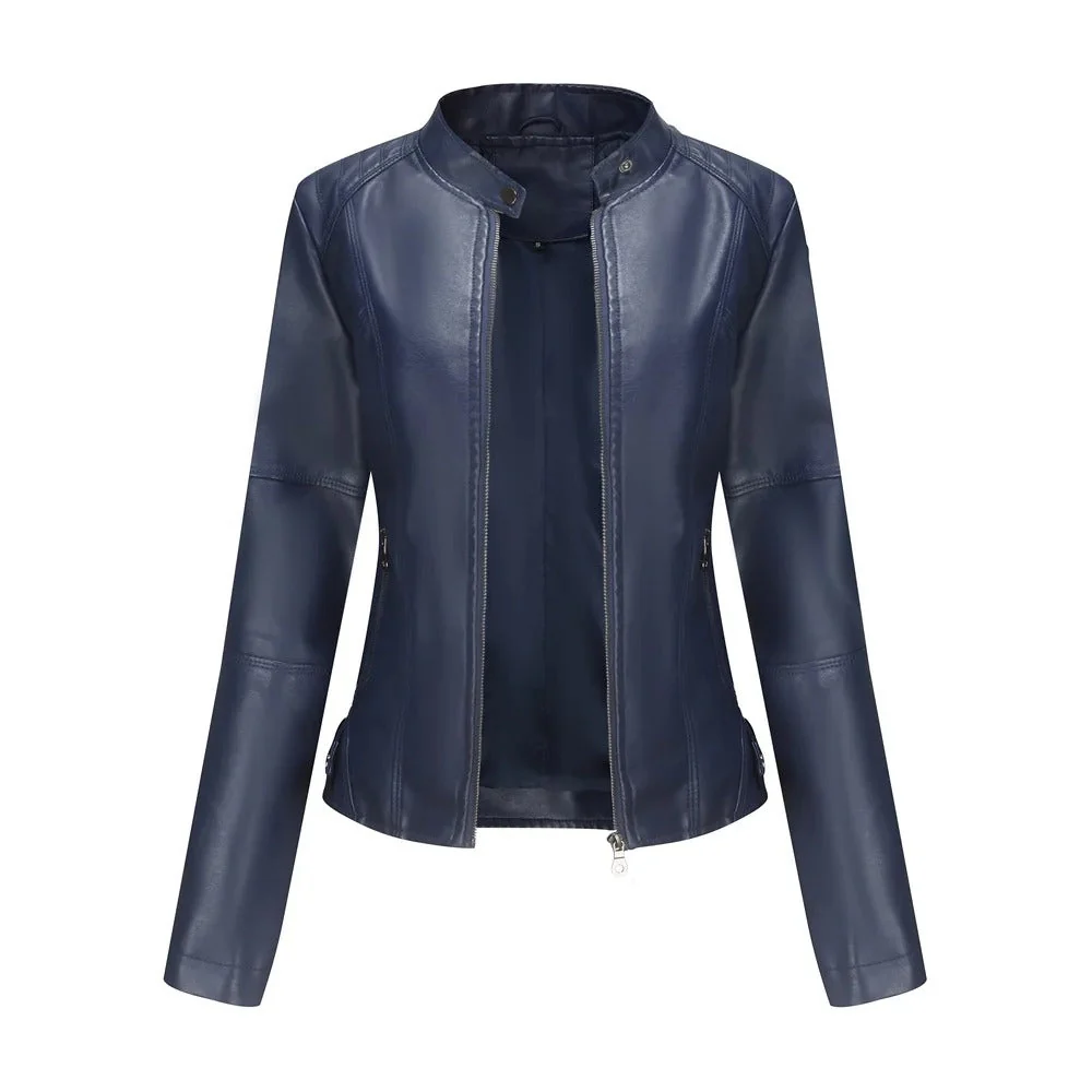 Hera Slim Lady Faux Leather Jacket