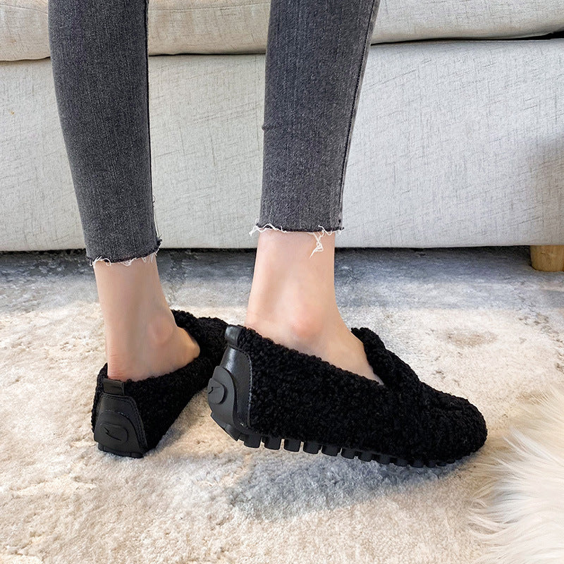 ComfortCozy Relaxed Warm Half Shoes