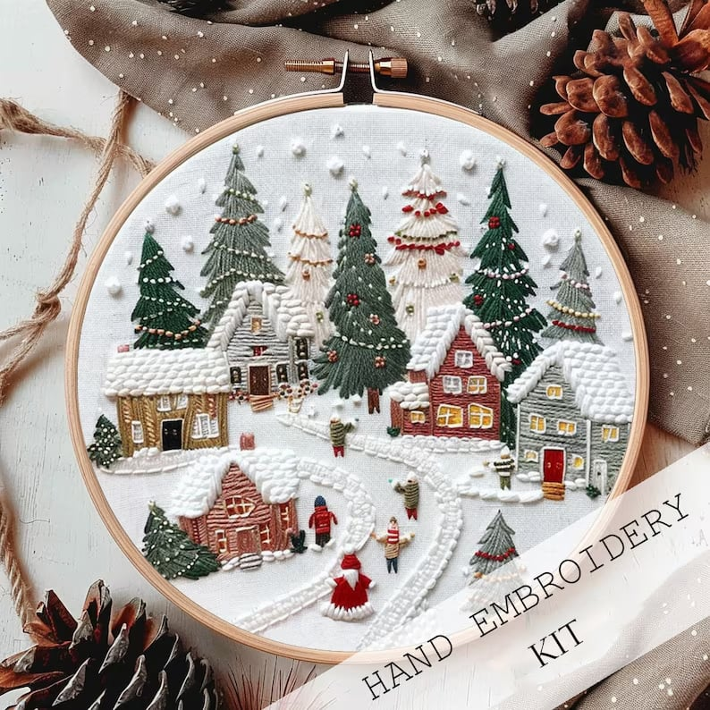 Christmas Embroidery Kit – Perfect for Festive Decorations, Buy 1 Get 1 Free