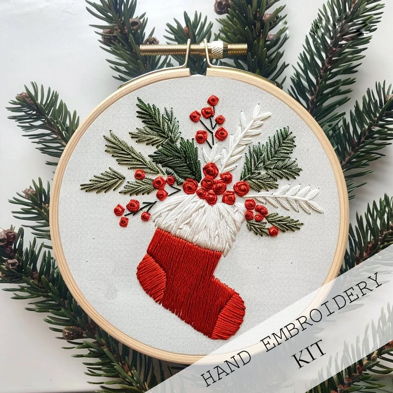 Christmas Embroidery Kit – Perfect for Festive Decorations, Buy 1 Get 1 Free