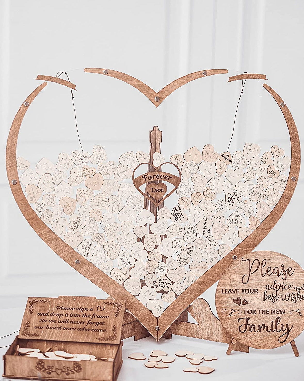 Everlasting Moments heart-shaped guest book