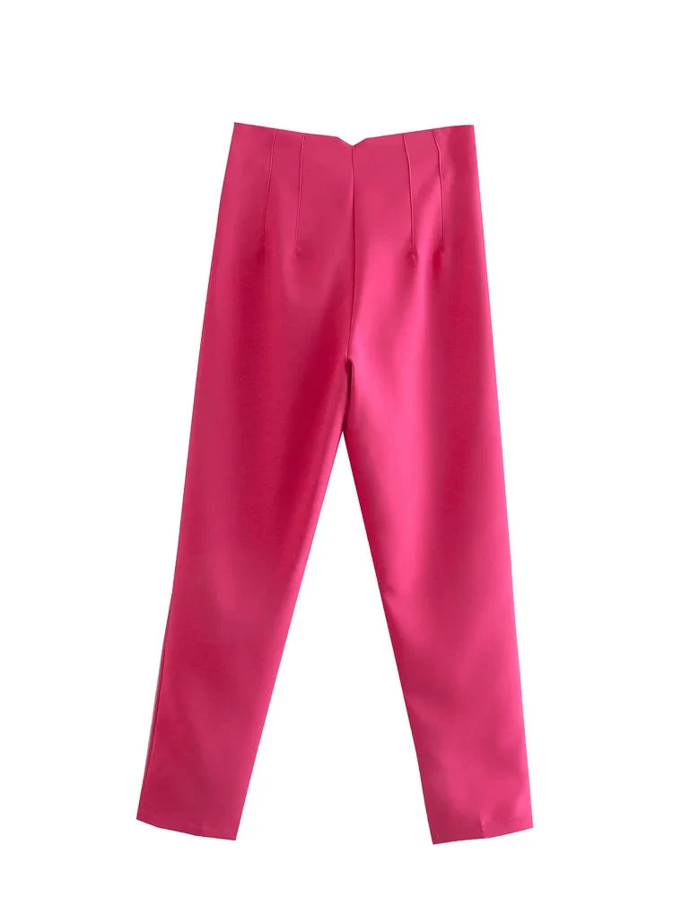 Lisa Vintage Straight Waist Zip Pants