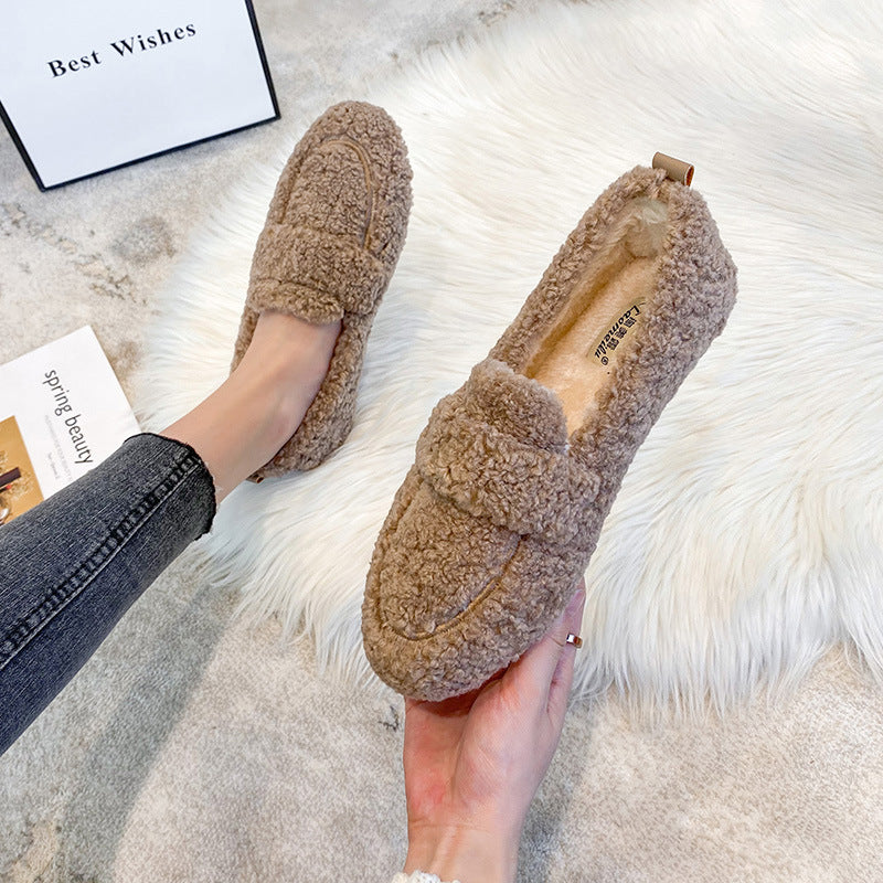 ComfortCozy Relaxed Warm Half Shoes