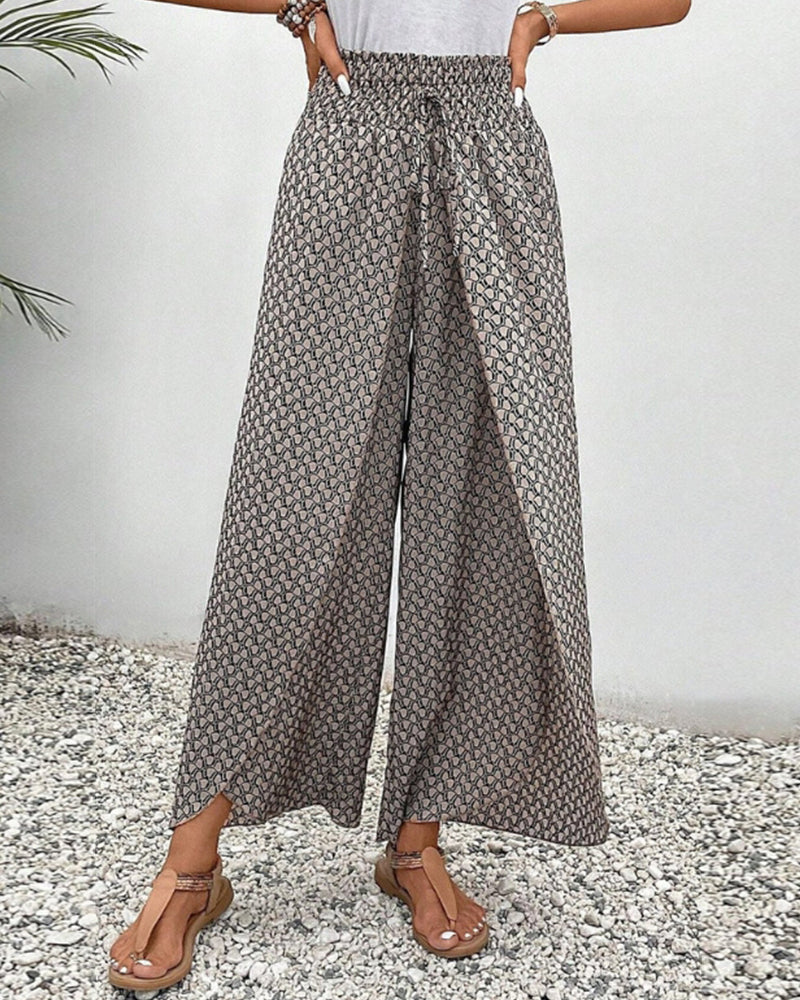 Saphire | Women's Trousers with Geometric print