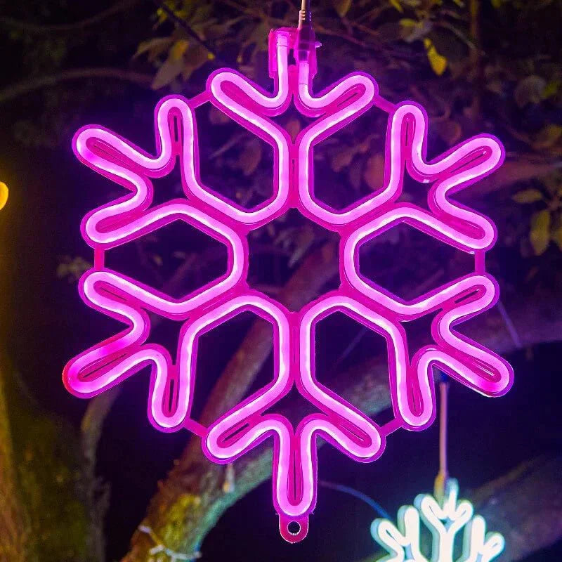 FrostLume Snowflake LED String Lights
